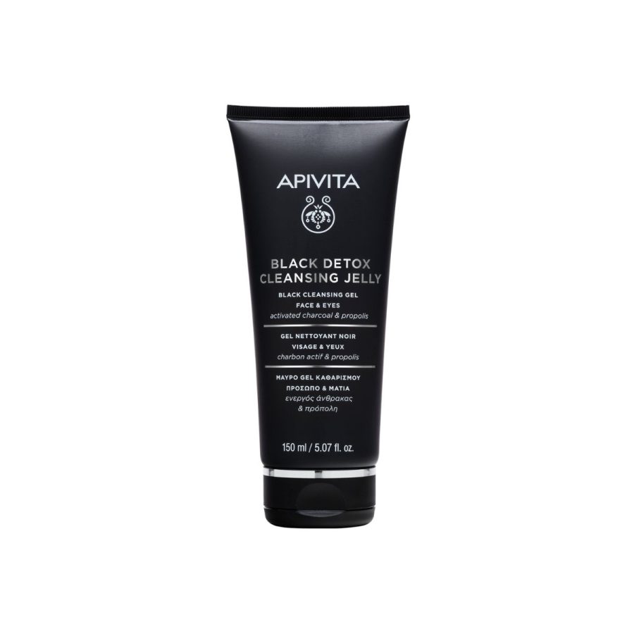 Crni gel za čišćenje lica s aktivnim ugljenom i propolisom
