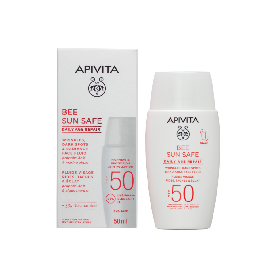 BEE SUN SAFE FLUID ZA LICE PROTIV MRLJA & STARENJA SPF50