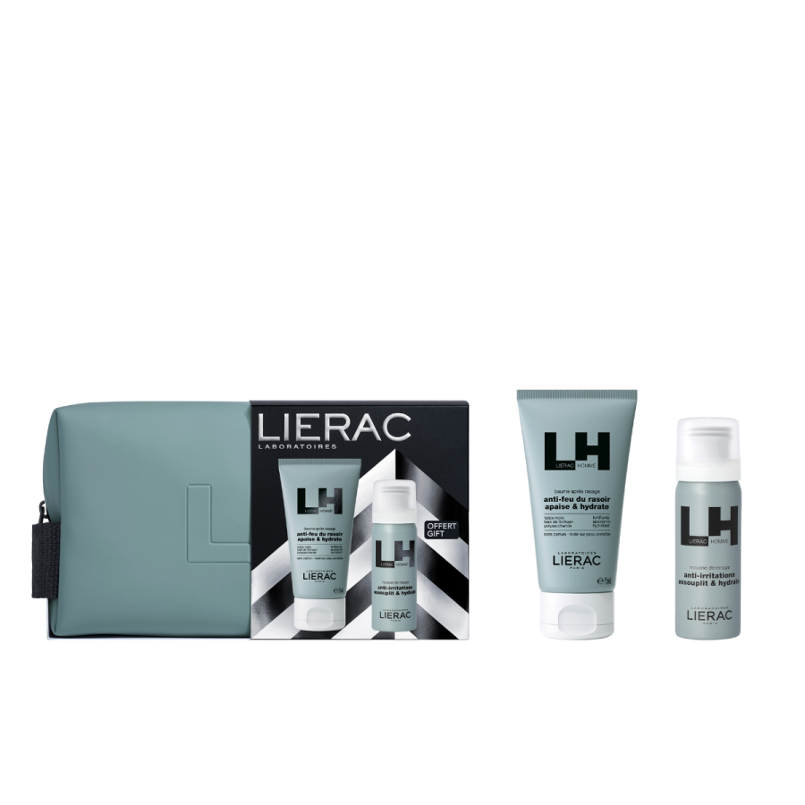 SET Lierac 2025 Men after shave gel + pjena za brijanje