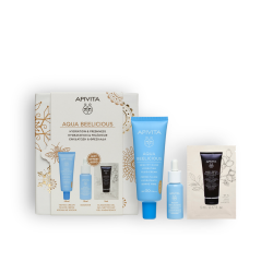 Set Apivita 2025 Aqua beelicious hidratantna obojena krema SPF30 + serum