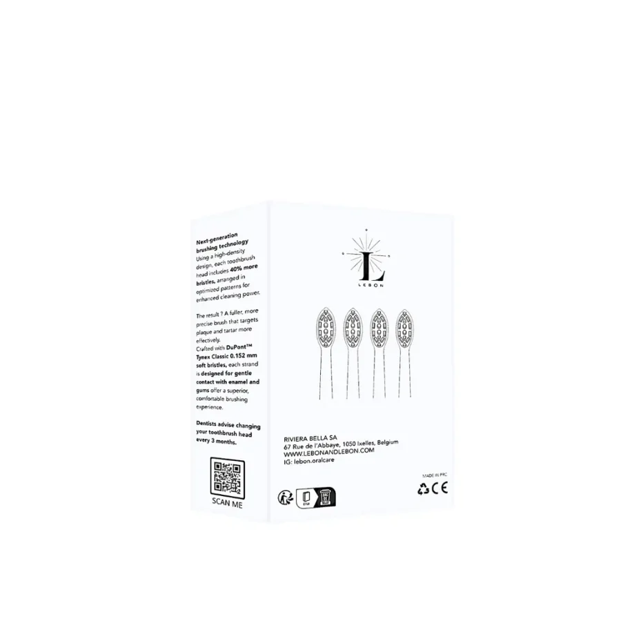 LEBON 4 REPLACEMENT BRUSH HEADS