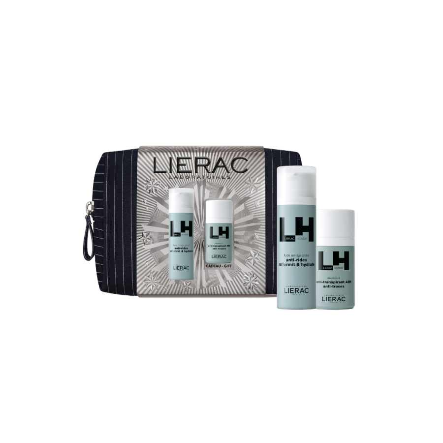 Set Lierac 2026 Men Anti age fluid + deo roll on